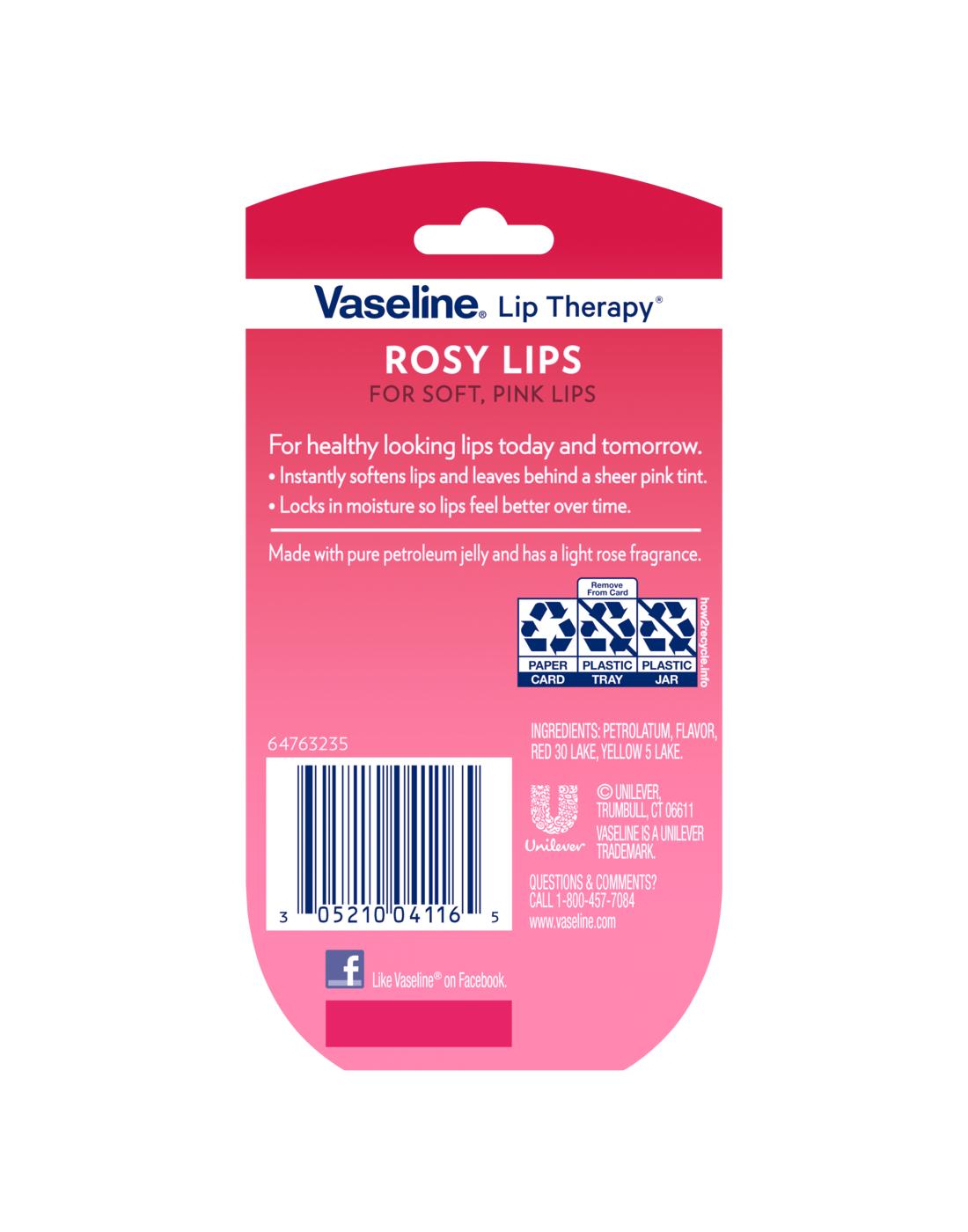 Vaseline Lip Therapy Lip Balm - Rosy Lips; image 2 of 5