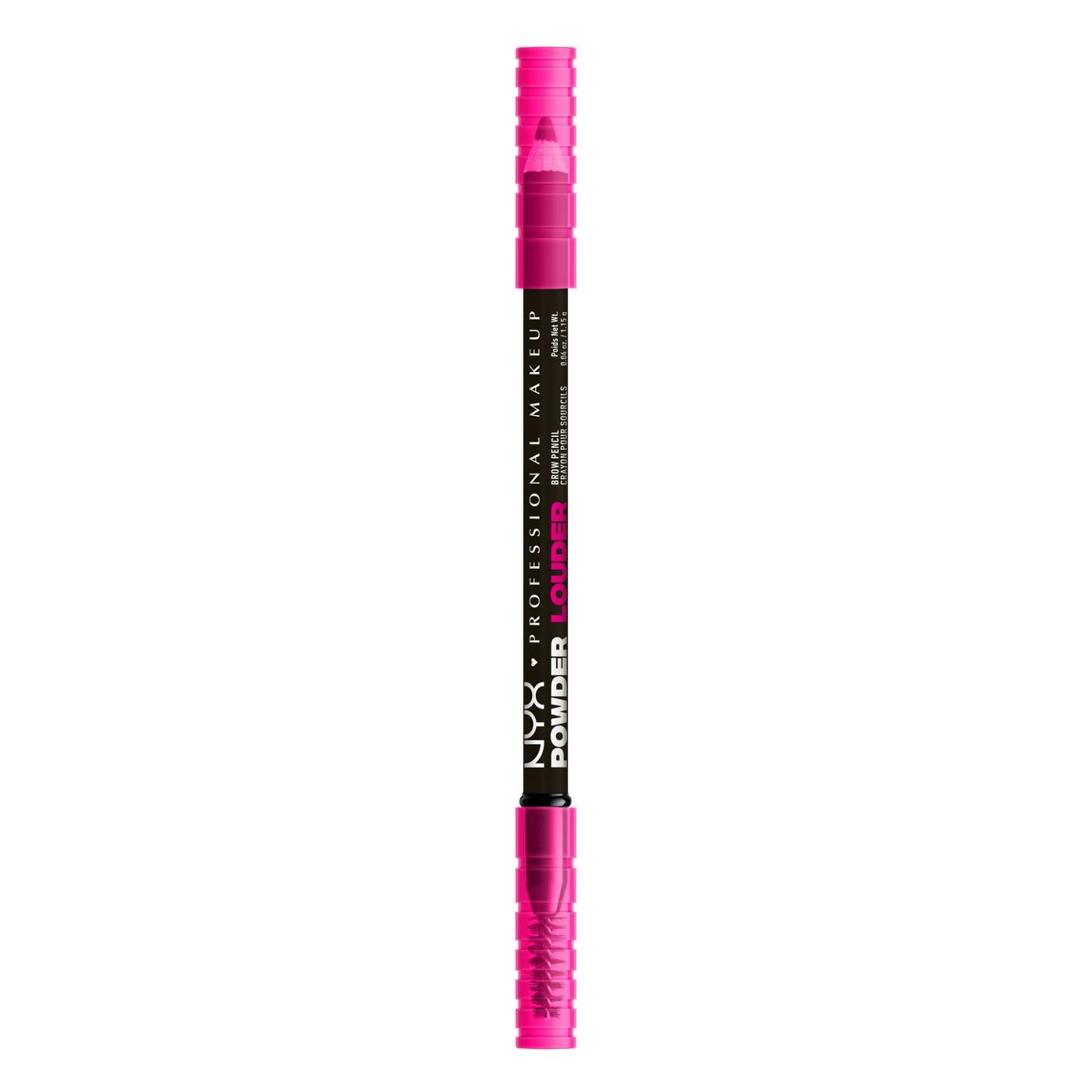 NYX Powder Louder Brow Pencil - Black; image 1 of 5