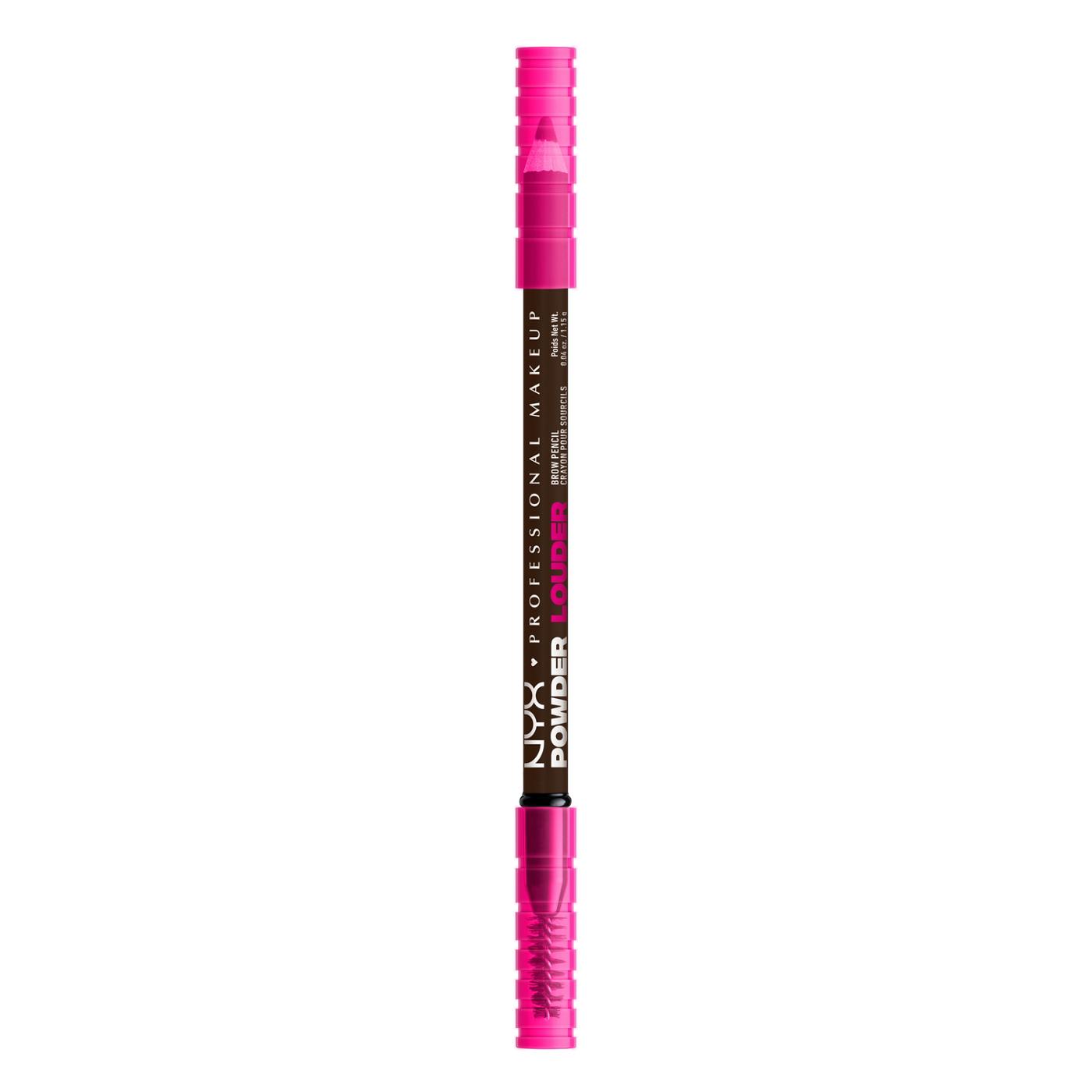 NYX Powder Louder Brow Pencil - Deep Brown; image 1 of 5