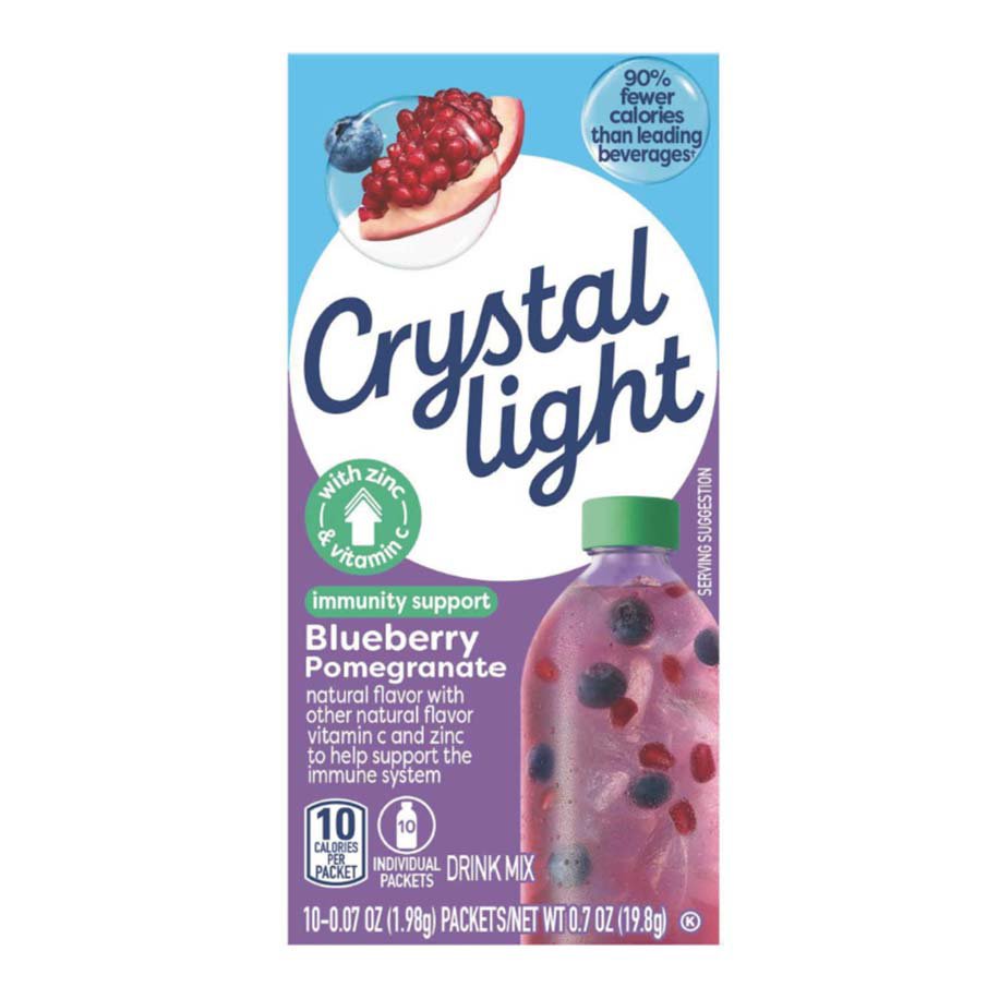 Crystal Light Immunity Support Drink Mix - Blueberry Pomegranate - Shop ...