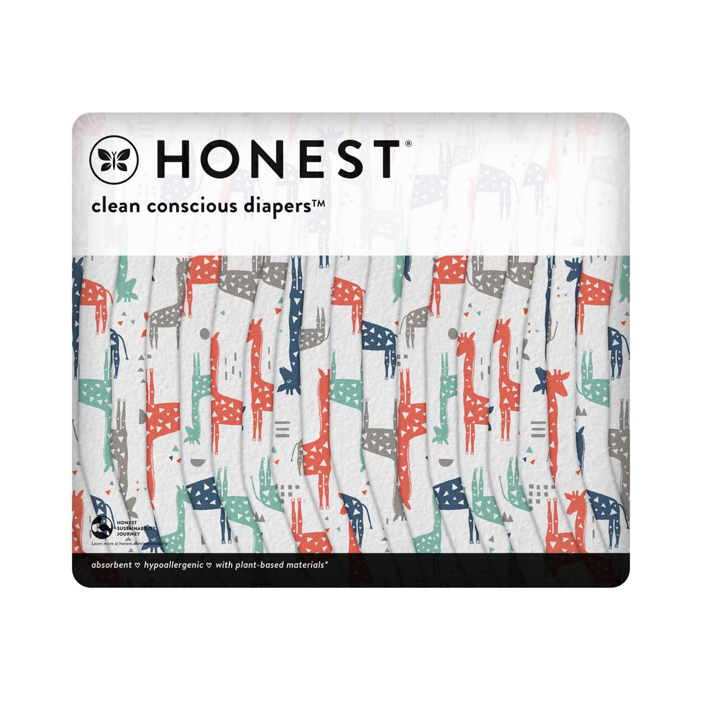 The Honest Company Clean Conscious Diapers - Newborn, Giraffe Print; image 1 of 4