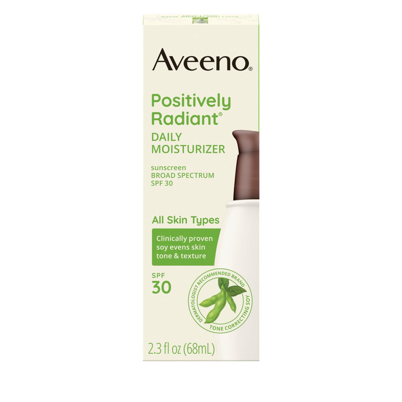 Aveeno Positively Radiant Daily Moisturizer - SPF 30; image 1 of 8