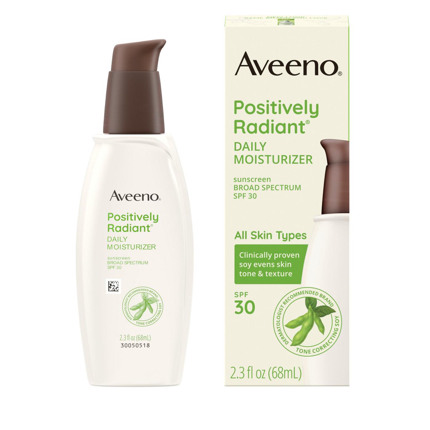 Aveeno Positively Radiant Daily Moisturizer - SPF 30; image 3 of 8