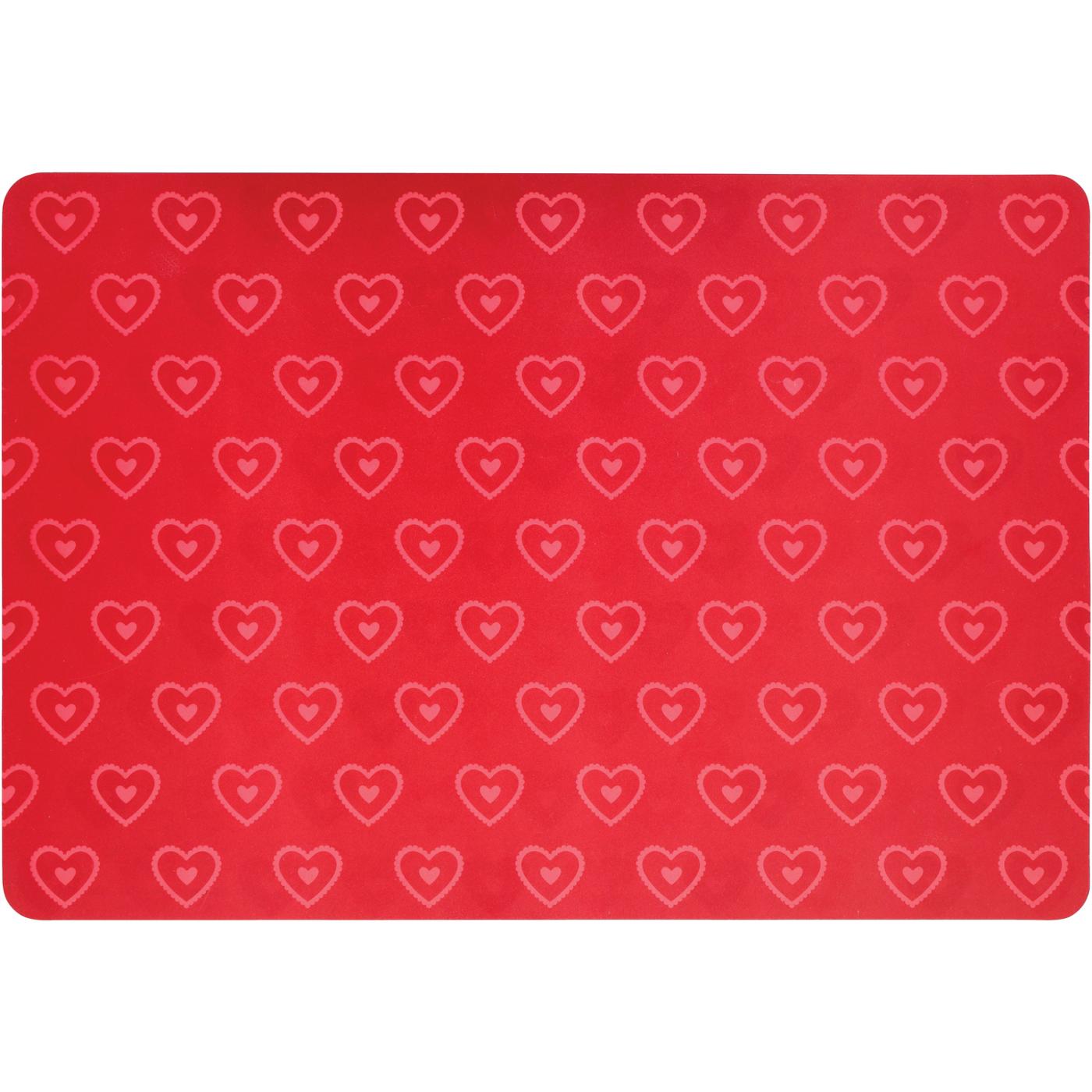 Destination Holiday Reversible Valentine's Heart Placemat; image 1 of 2