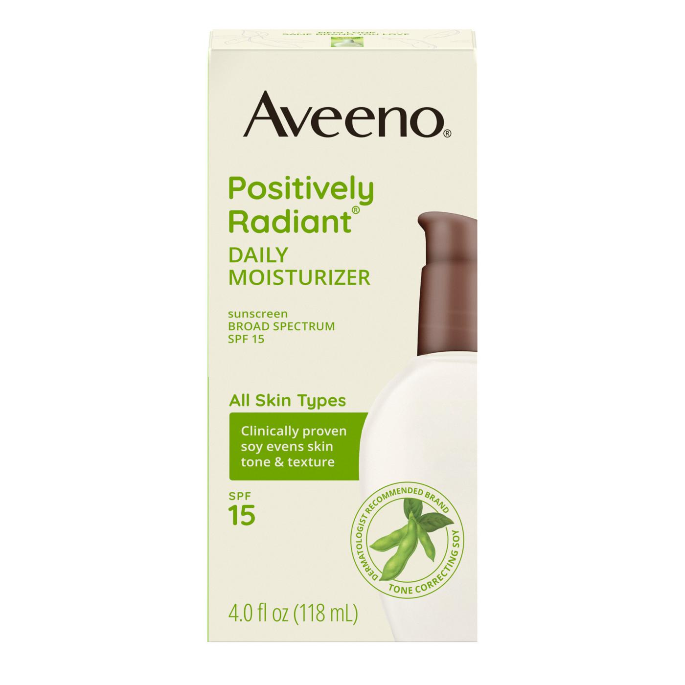 Aveeno Positively Radiant Daily Moisturizer - SPF 15; image 1 of 8