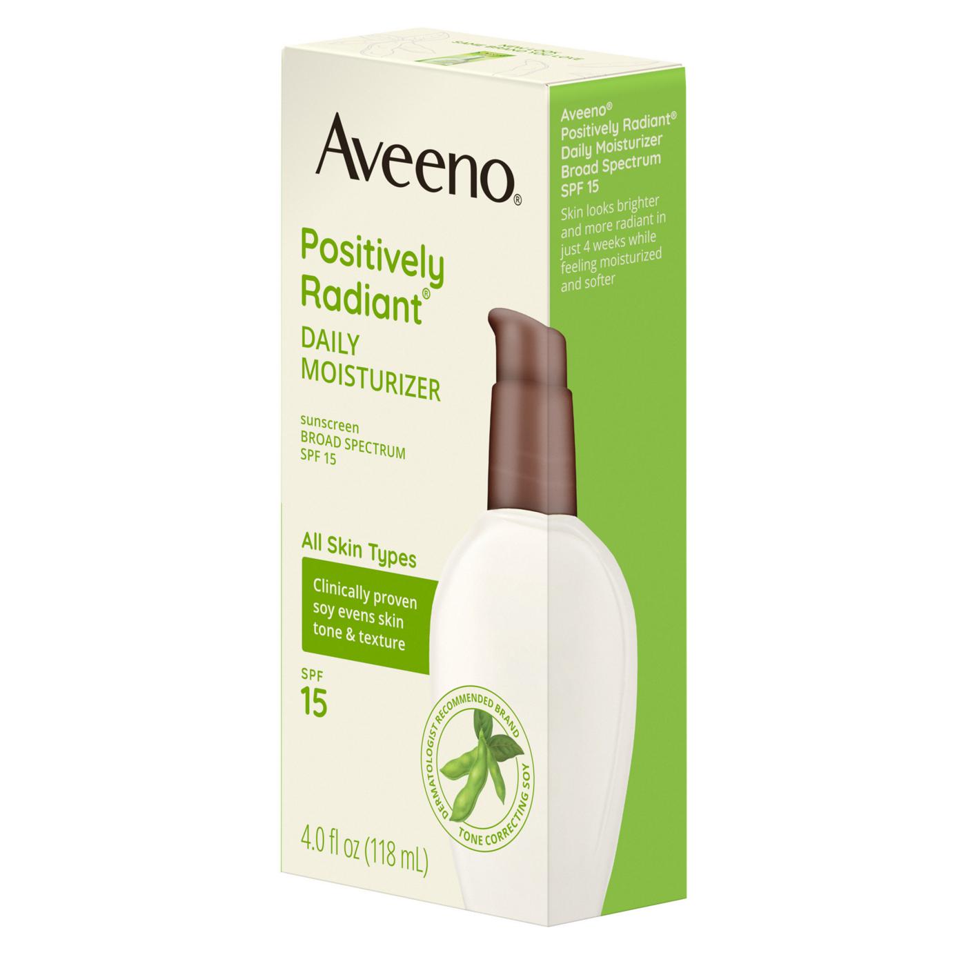 Aveeno Positively Radiant Daily Moisturizer - SPF 15; image 8 of 8