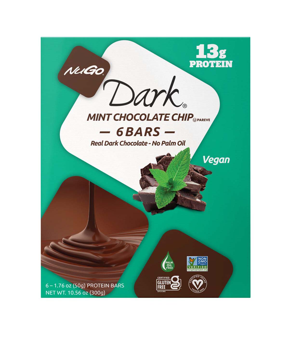NuGo Dark 13g Protein Bars Mint Chocolate Chip Shop Granola & snack