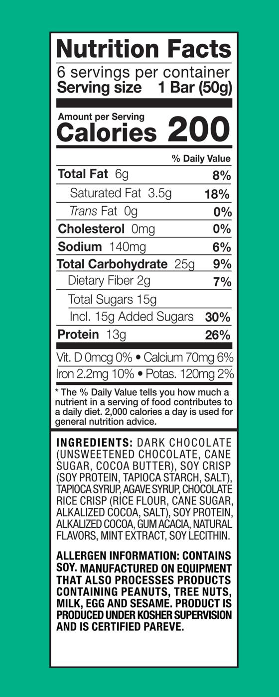 NuGo Dark 13g Protein Bars - Mint Chocolate Chip; image 5 of 5