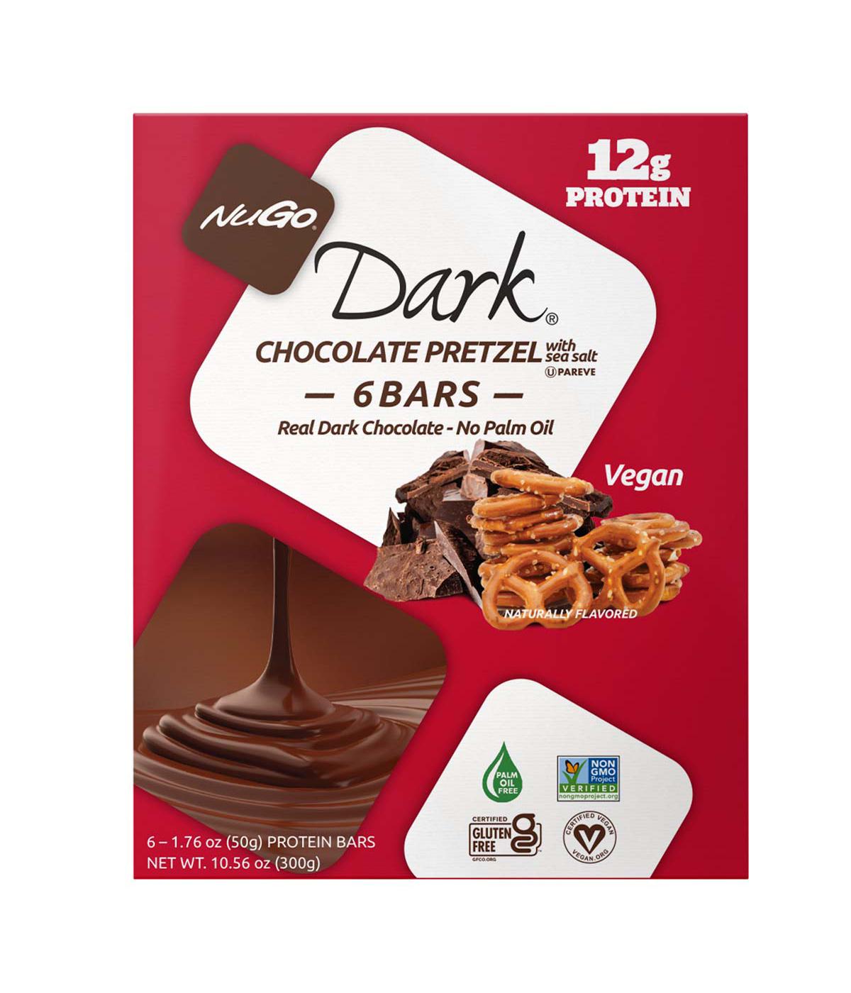 NuGo Dark 12g Protein Bars - Chocolate Pretzel; image 1 of 4
