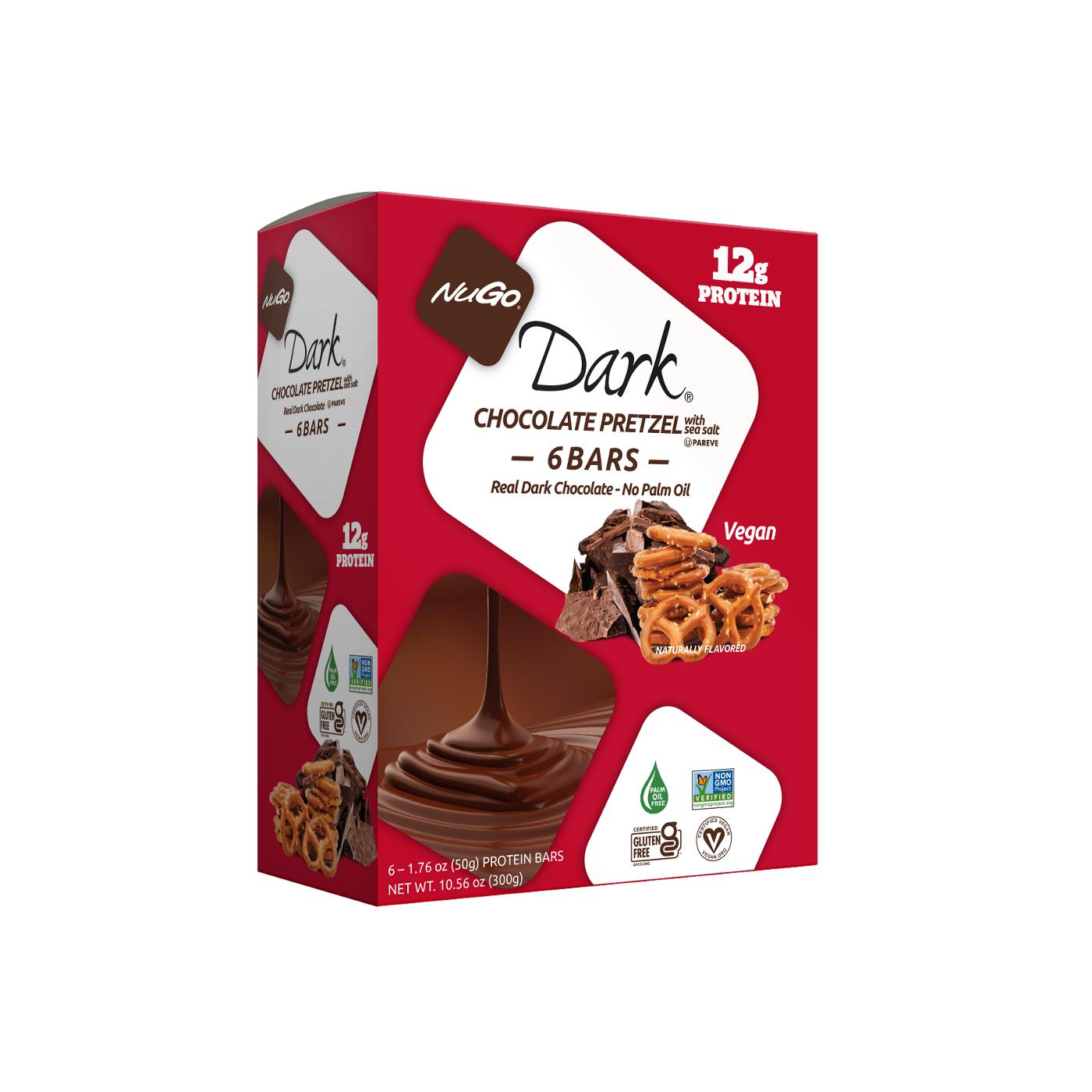 NuGo Dark 12g Protein Bars - Chocolate Pretzel; image 3 of 4