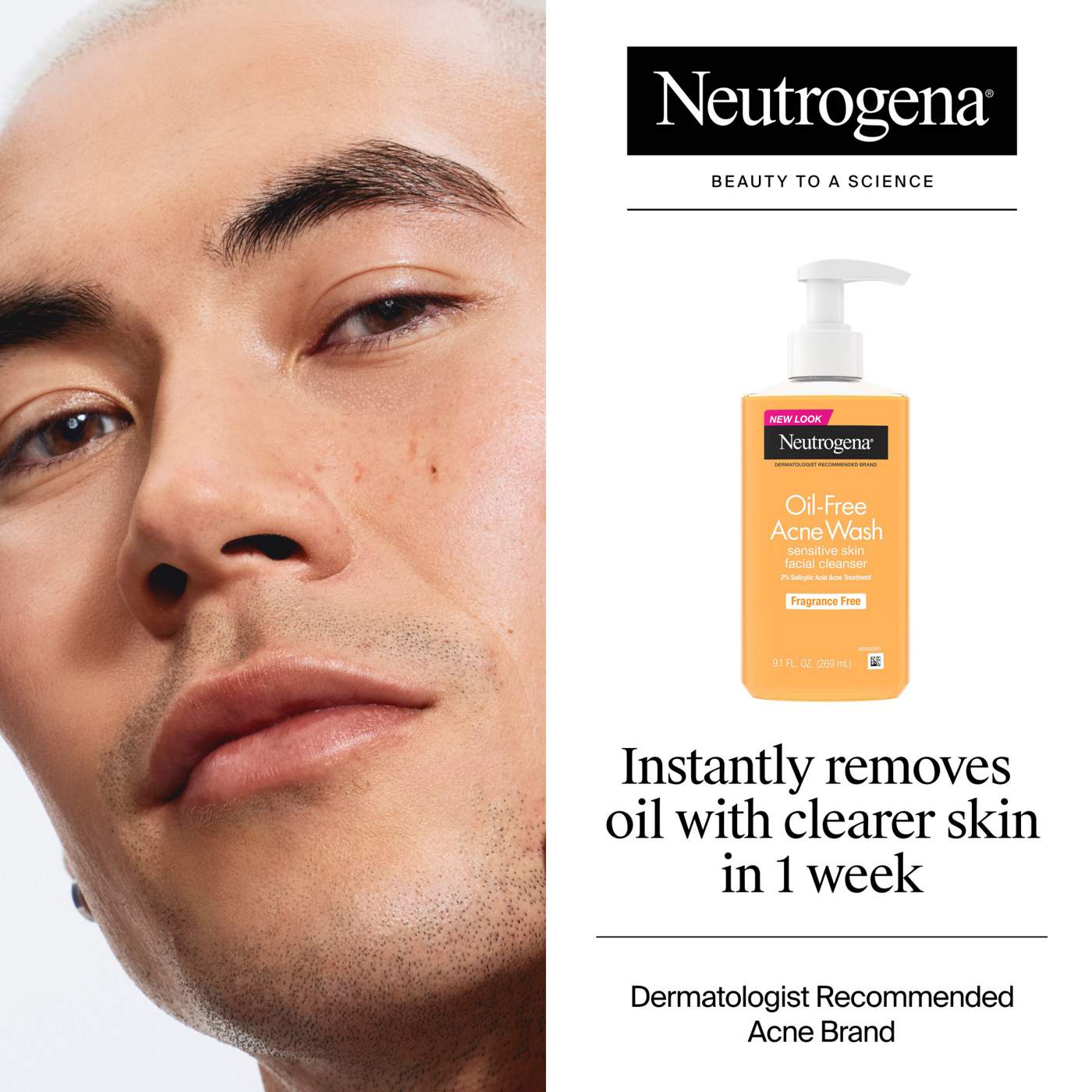 Neutrogena Oil-Free Acne Fighting Face Wash; image 4 of 8