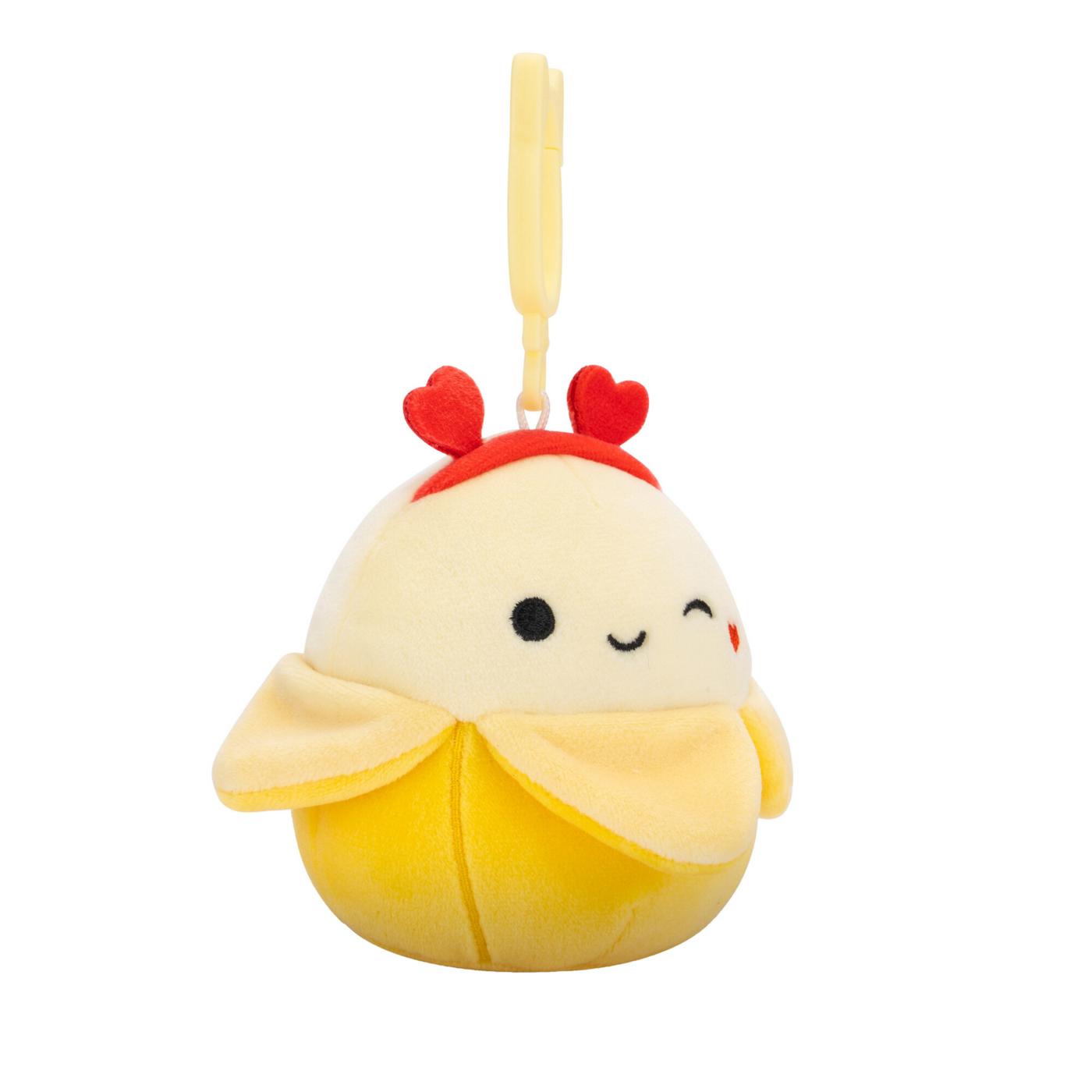 Squishmallows Winking Banana Valentine's Plush Clip; image 2 of 4