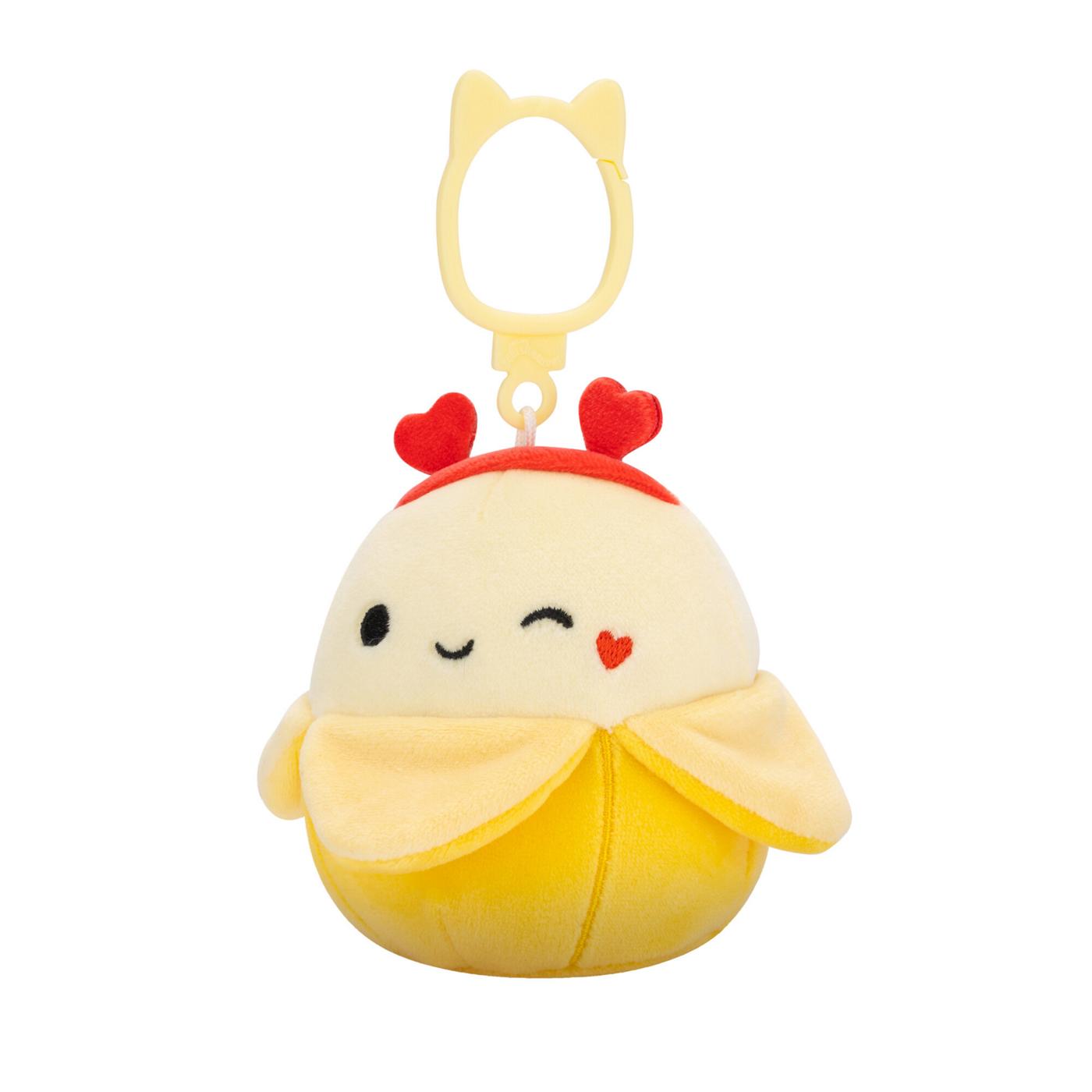 Squishmallows Winking Banana Valentine's Plush Clip; image 4 of 4