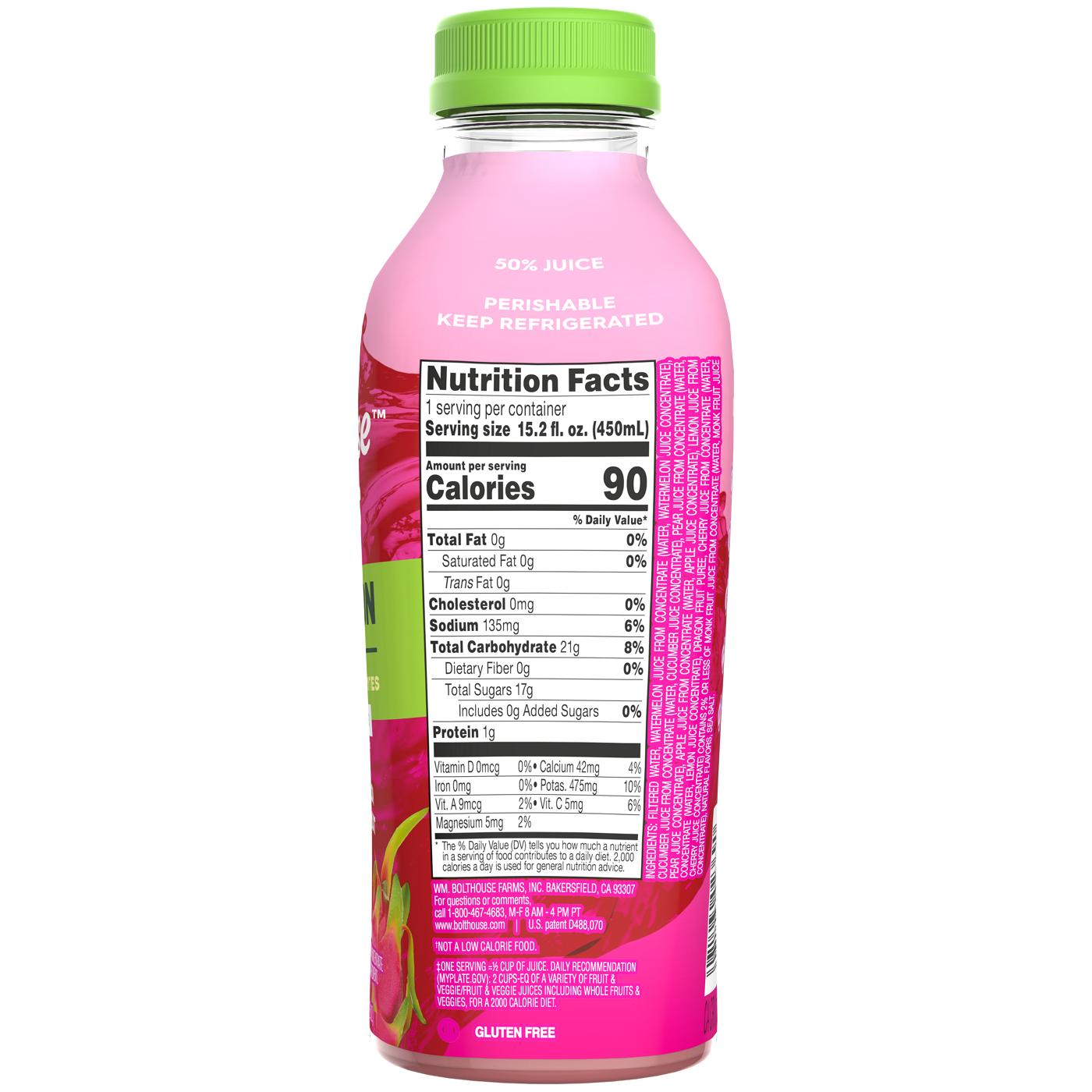 Bolthouse Farms Hydration Plus Juice - Watermelon Dragon Fruit; image 2 of 4