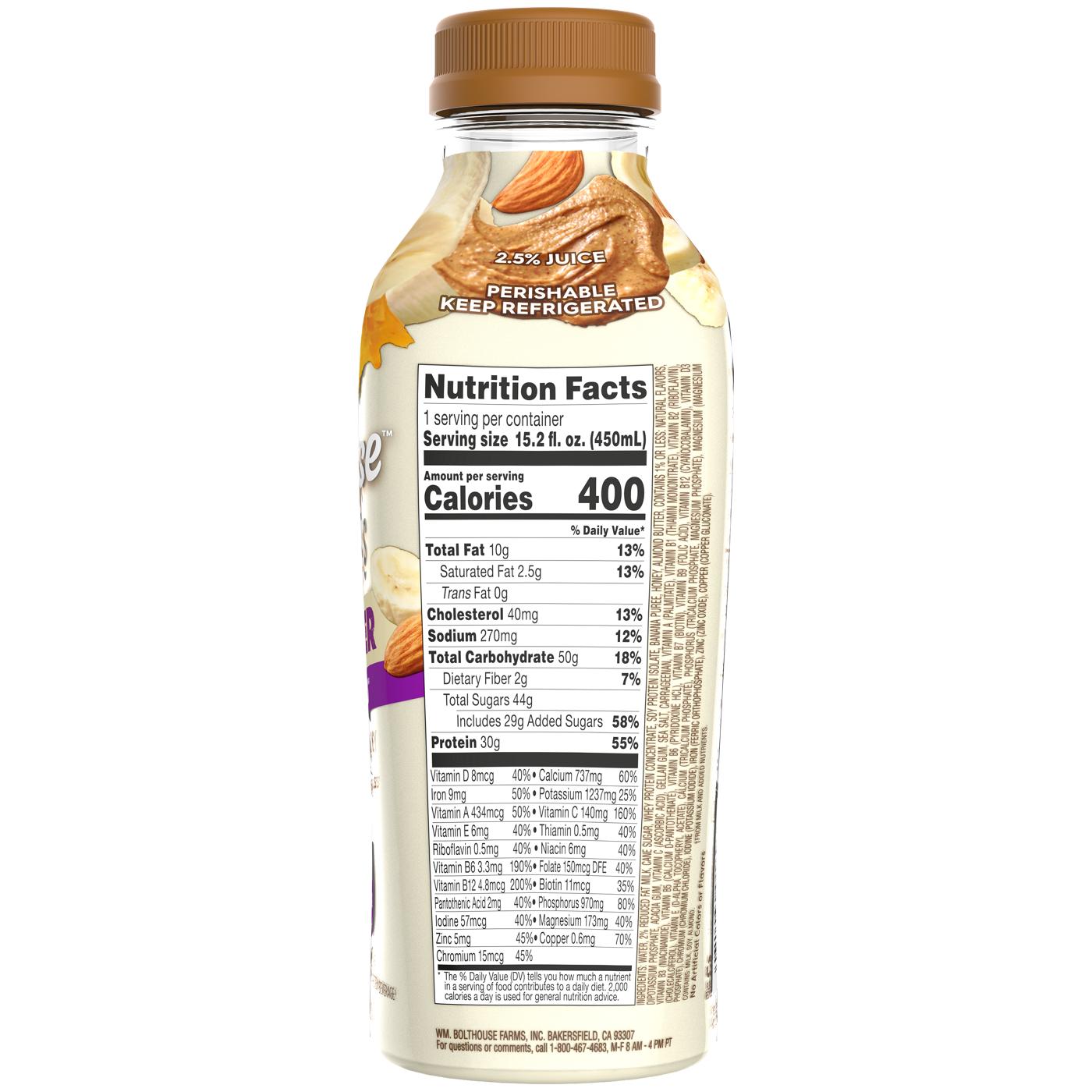 Bolthouse Farms Protein Plus Shake - Nut Butter Banana Honey; image 3 of 4