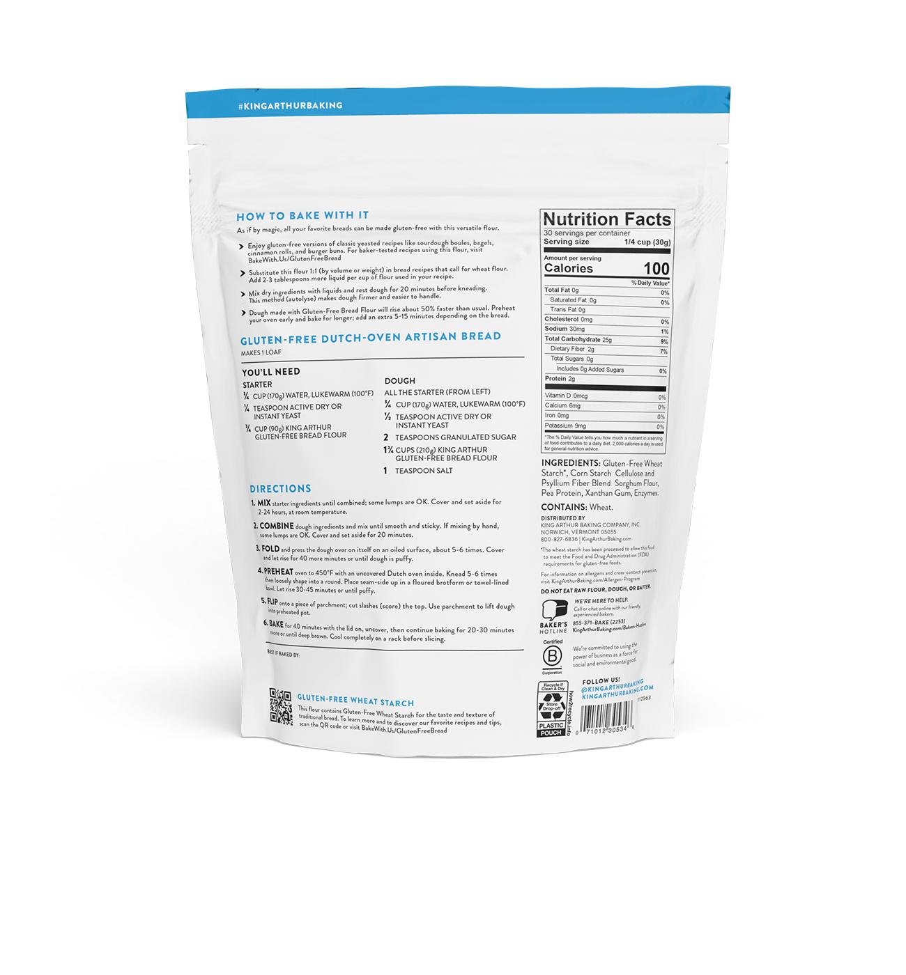 King Arthur Gluten Free Bread Flour; image 3 of 5