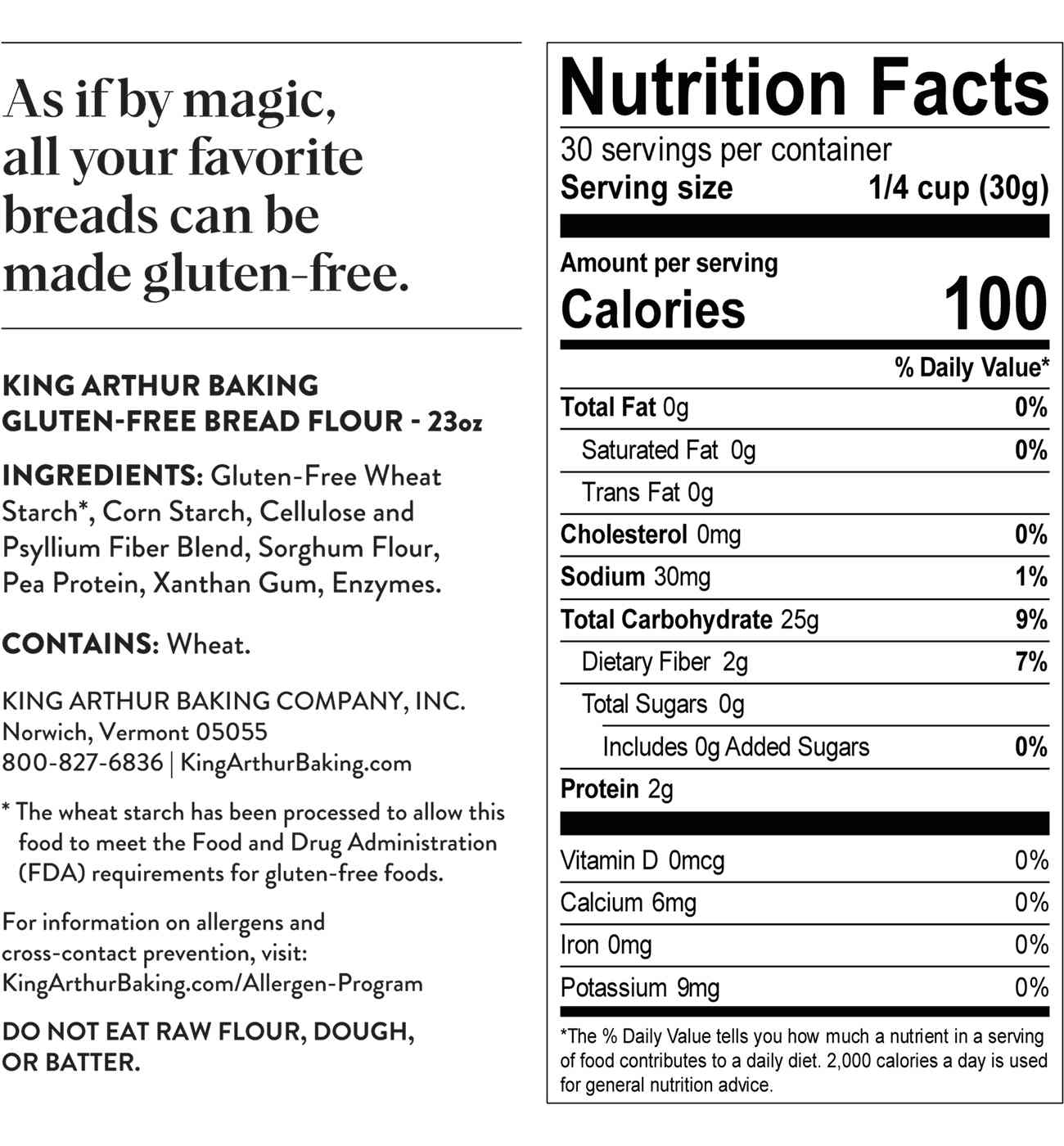 King Arthur Gluten Free Bread Flour; image 5 of 5