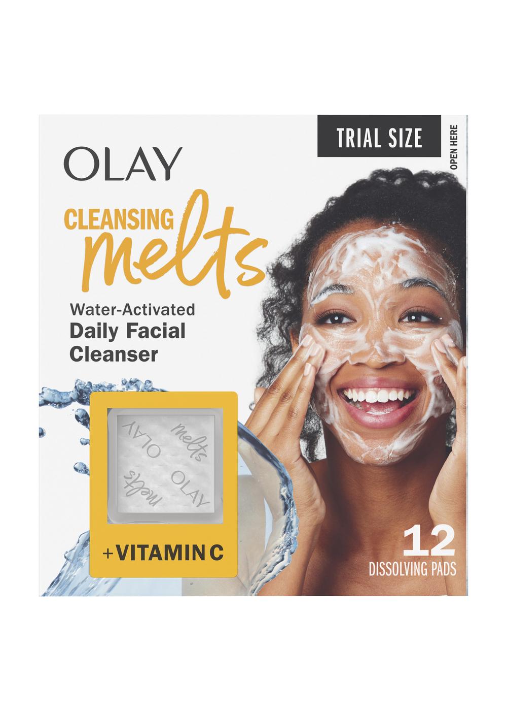 Olay Cleansing Melts +Vitamin C Daily Facial Cleanser; image 1 of 3