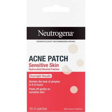 Neutrogena Hydrocolloid Sensitive Skin Acne Patches, 30 ct