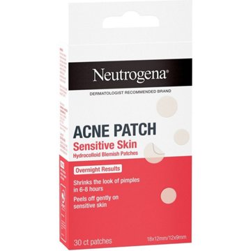 Neutrogena Hydrocolloid Sensitive Skin Acne Patches, 30 ct