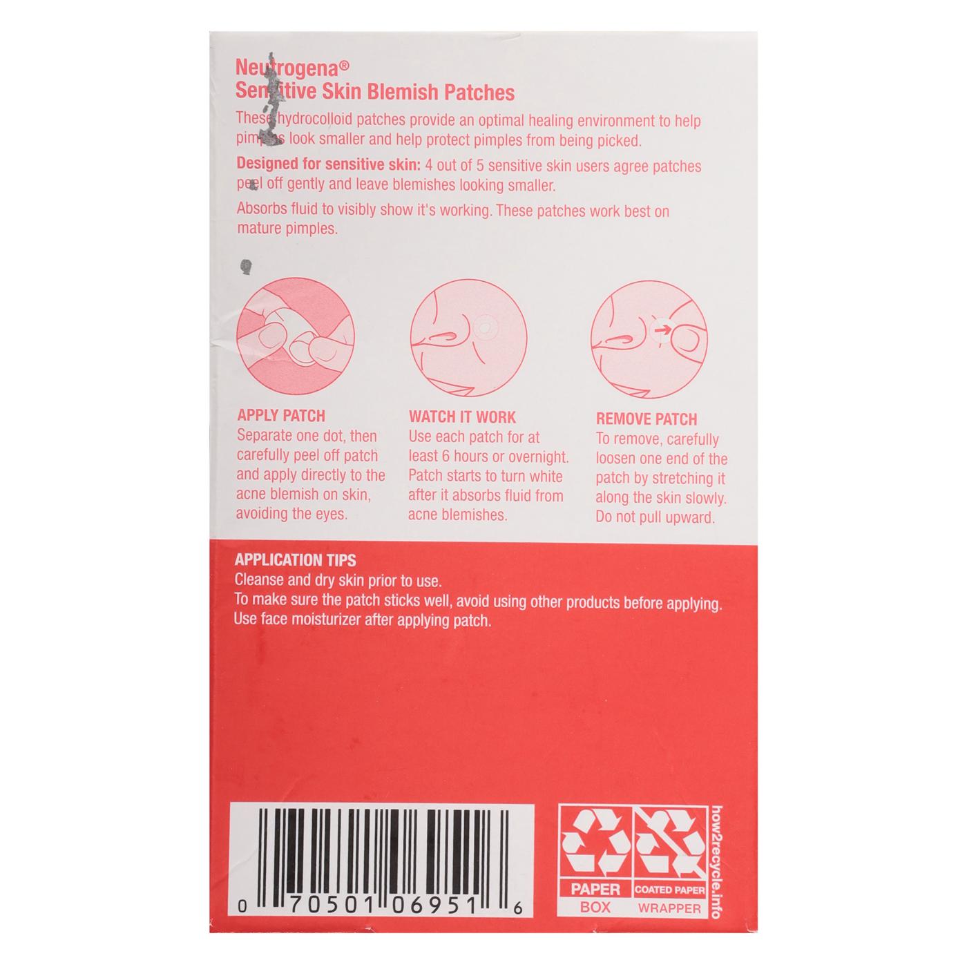 Neutrogena Hydrocolloid Sensitive Skin Acne Patches; image 4 of 8