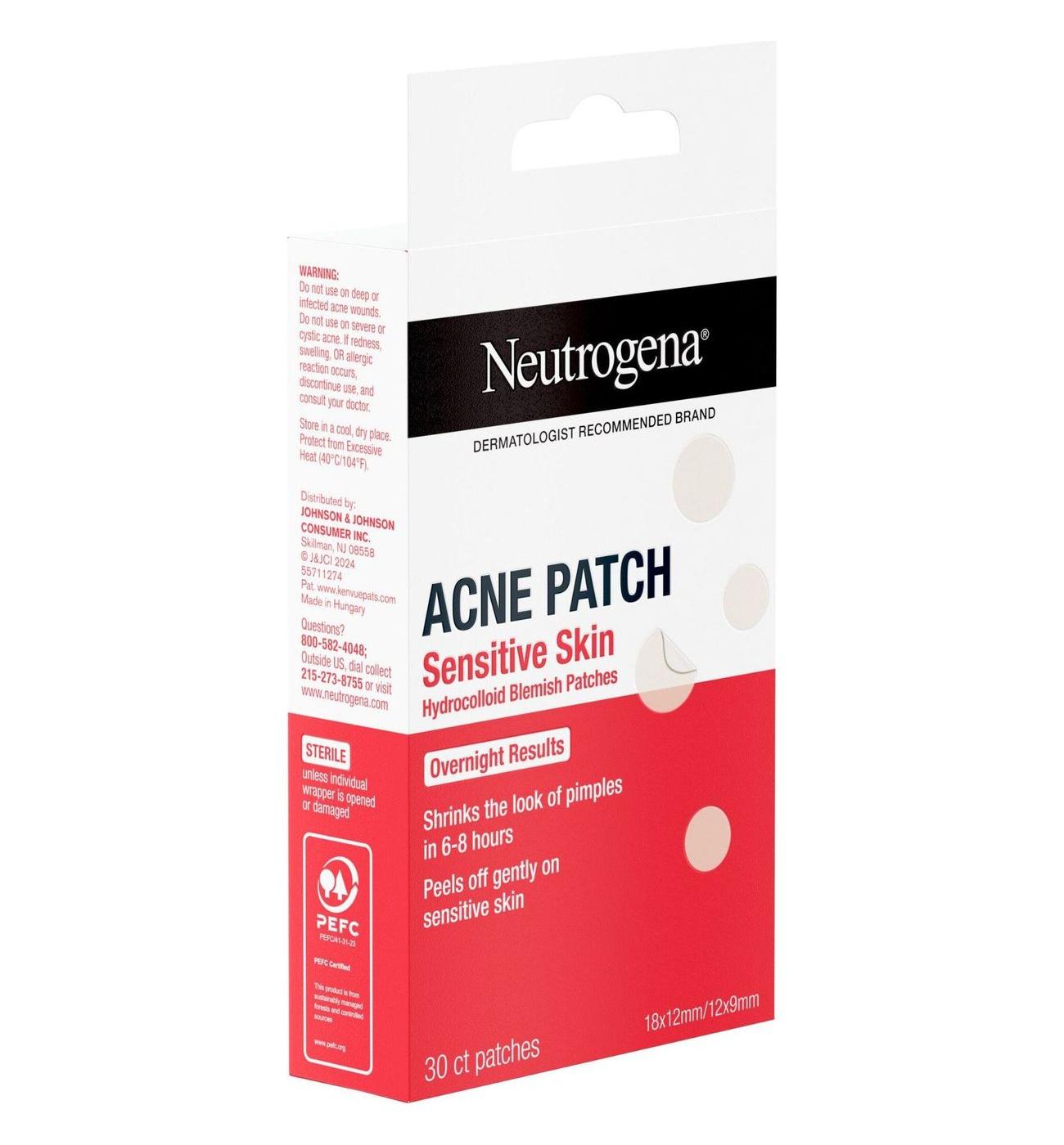 Neutrogena Hydrocolloid Sensitive Skin Acne Patches; image 8 of 8