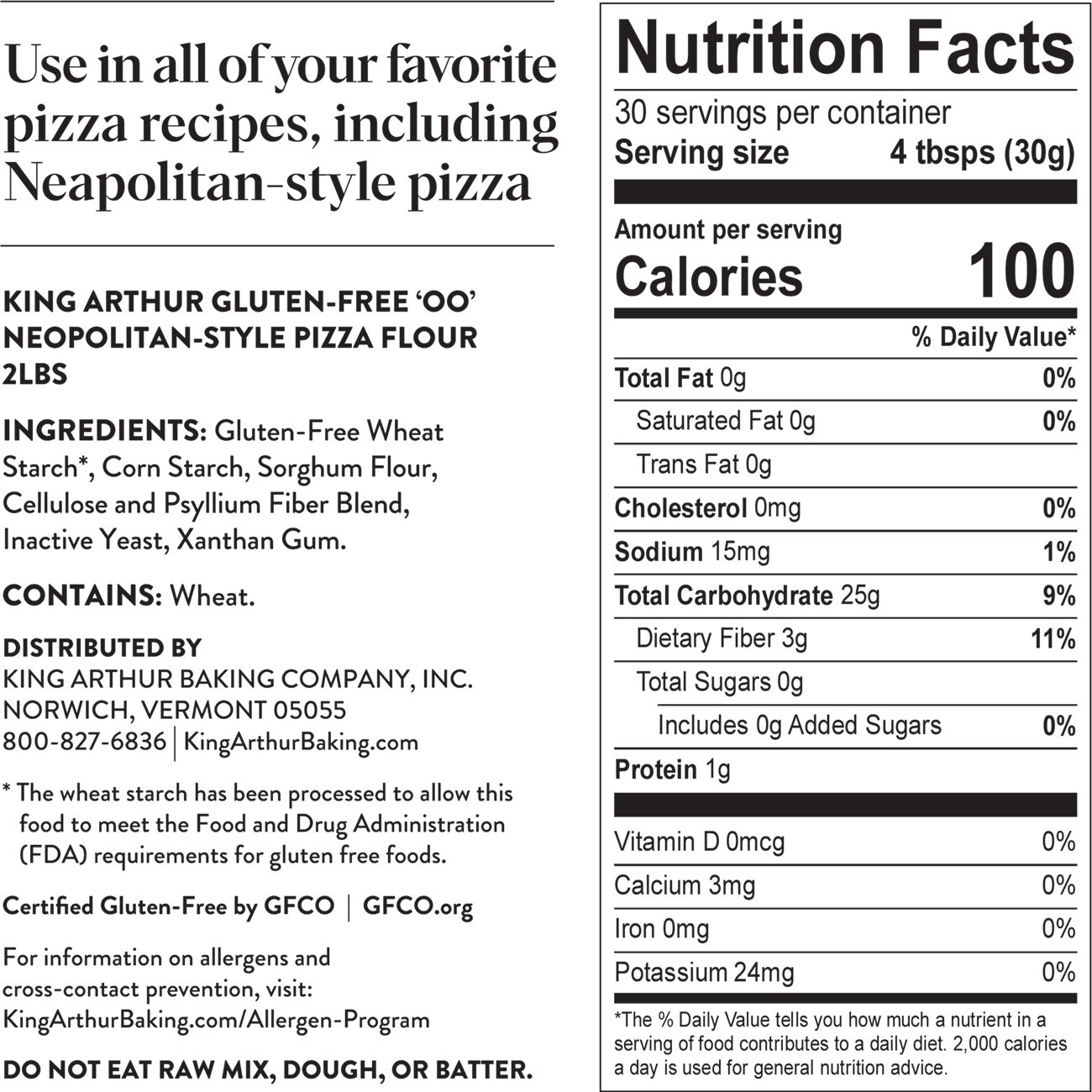 Free Pizza Flour Arthur Gluten Free Flour King Arthur Gluten Free