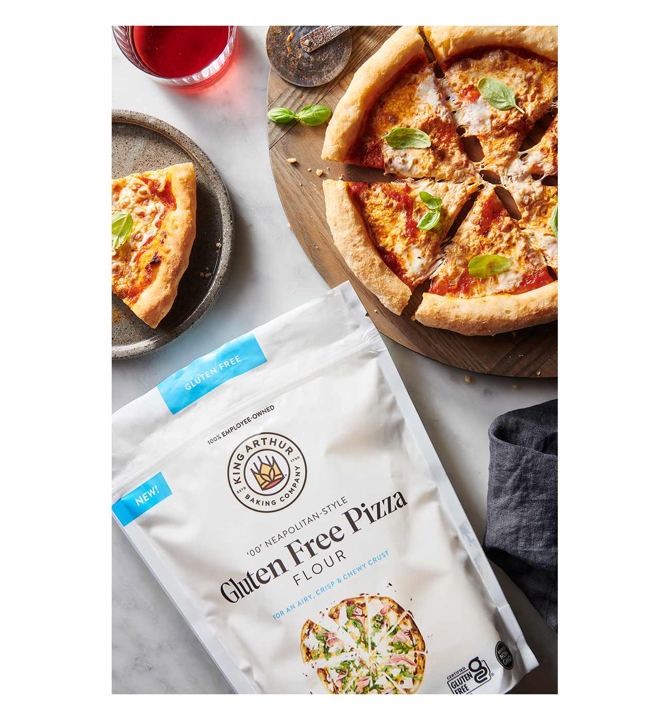 King Arthur Gluten-Free Pizza Flour; image 3 of 5