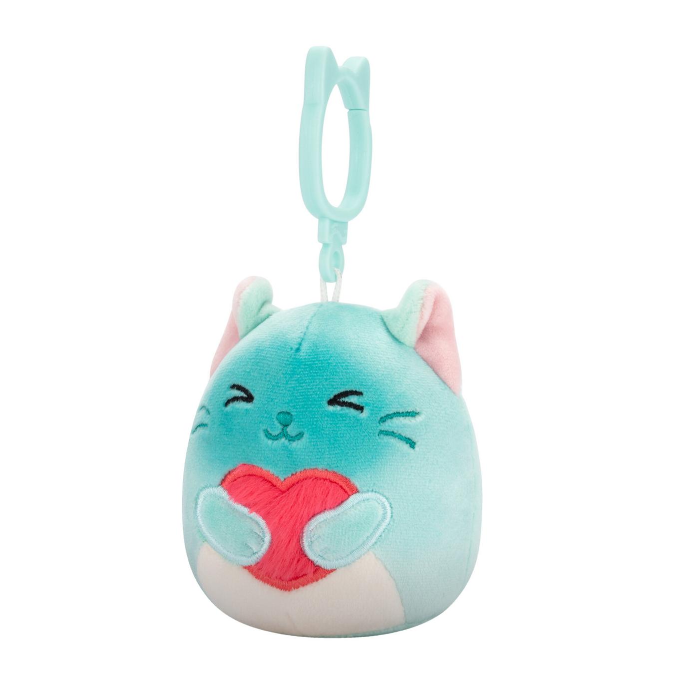 Squishmallows Siamese Cat Valentine's Plush Clip; image 2 of 4