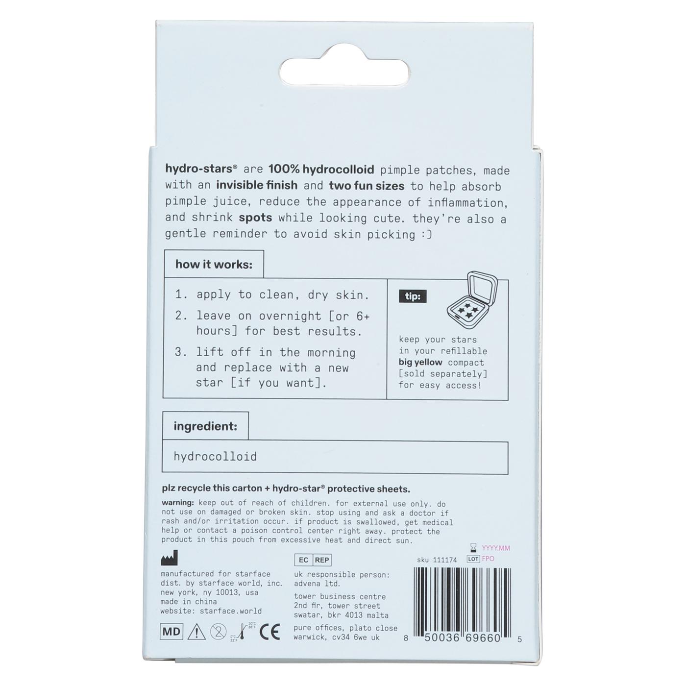 Starface Hydro-Star Clear Pimple Patches; image 2 of 6