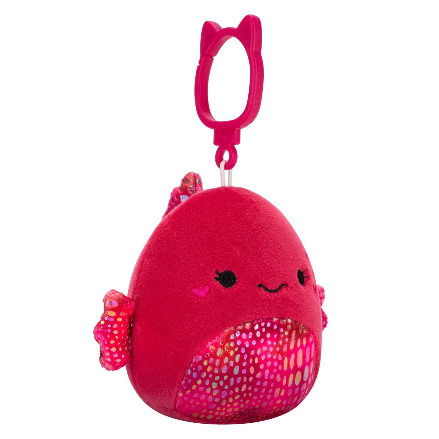 Squishmallows Betta Fish Valentine's Plush Clip; image 2 of 3