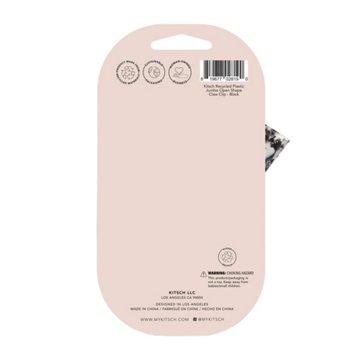 Kitsch Eco-Friendly Jumbo Open Shape Claw Clip - Black