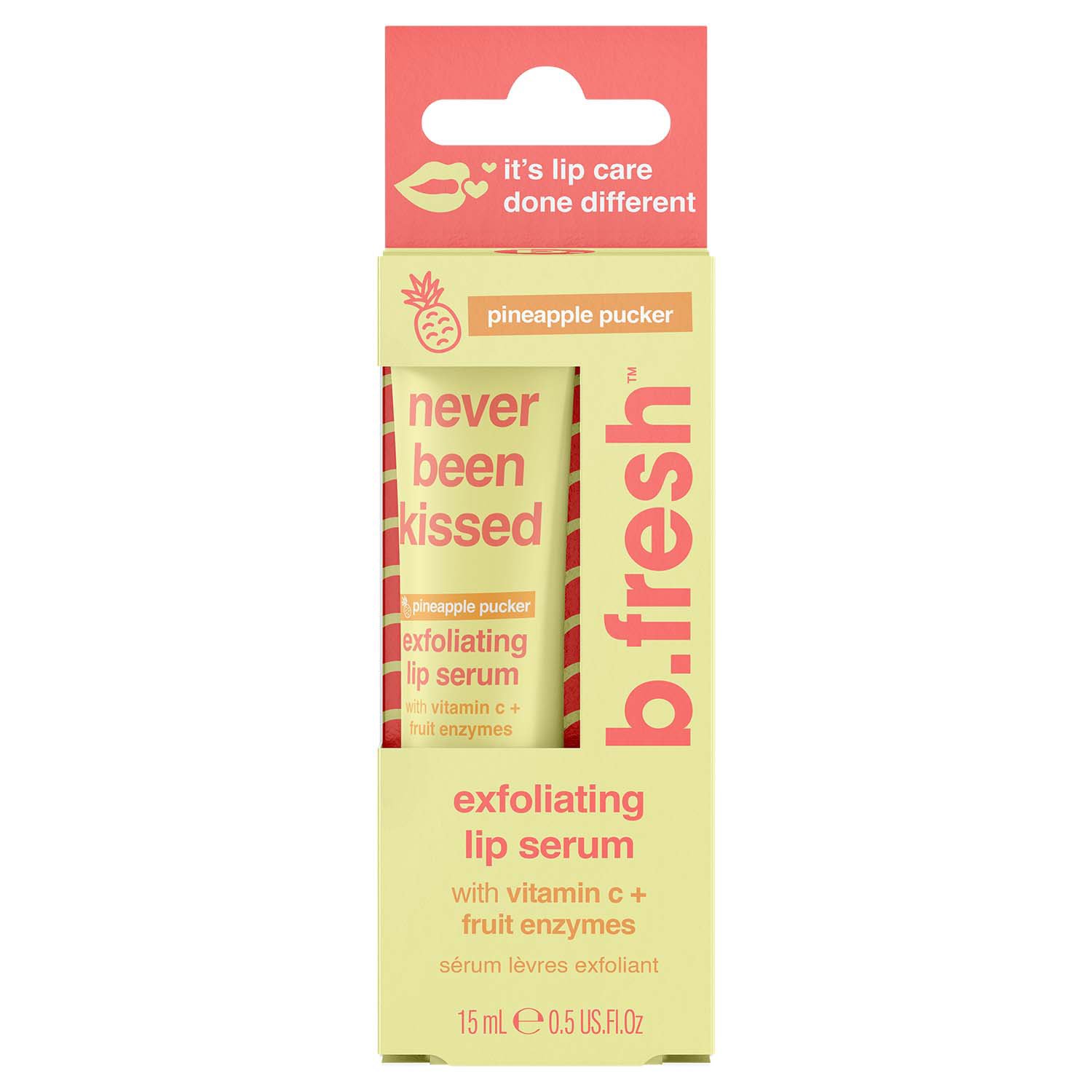 B Fresh Never Been Kissed Exfoliating Lip Serum - Pineapple Pucker - Shop Lip  balm & treatments at H-E-B