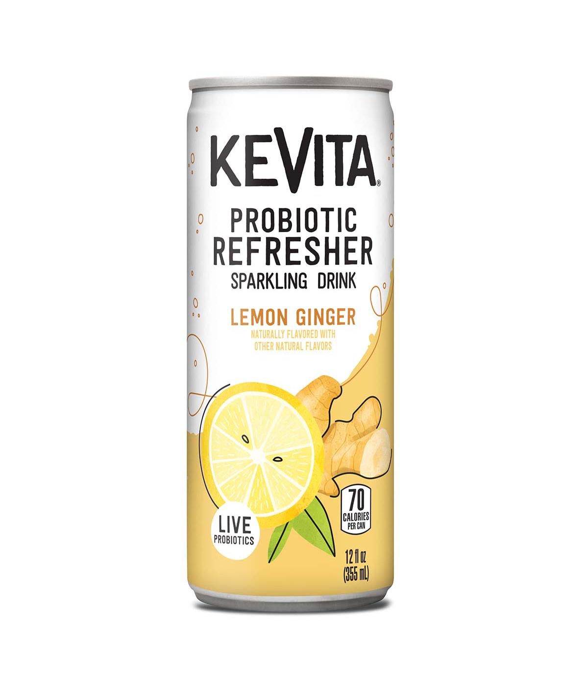 KeVita Probiotic Refresher Sparkling Lemon Ginger Drink; image 1 of 3