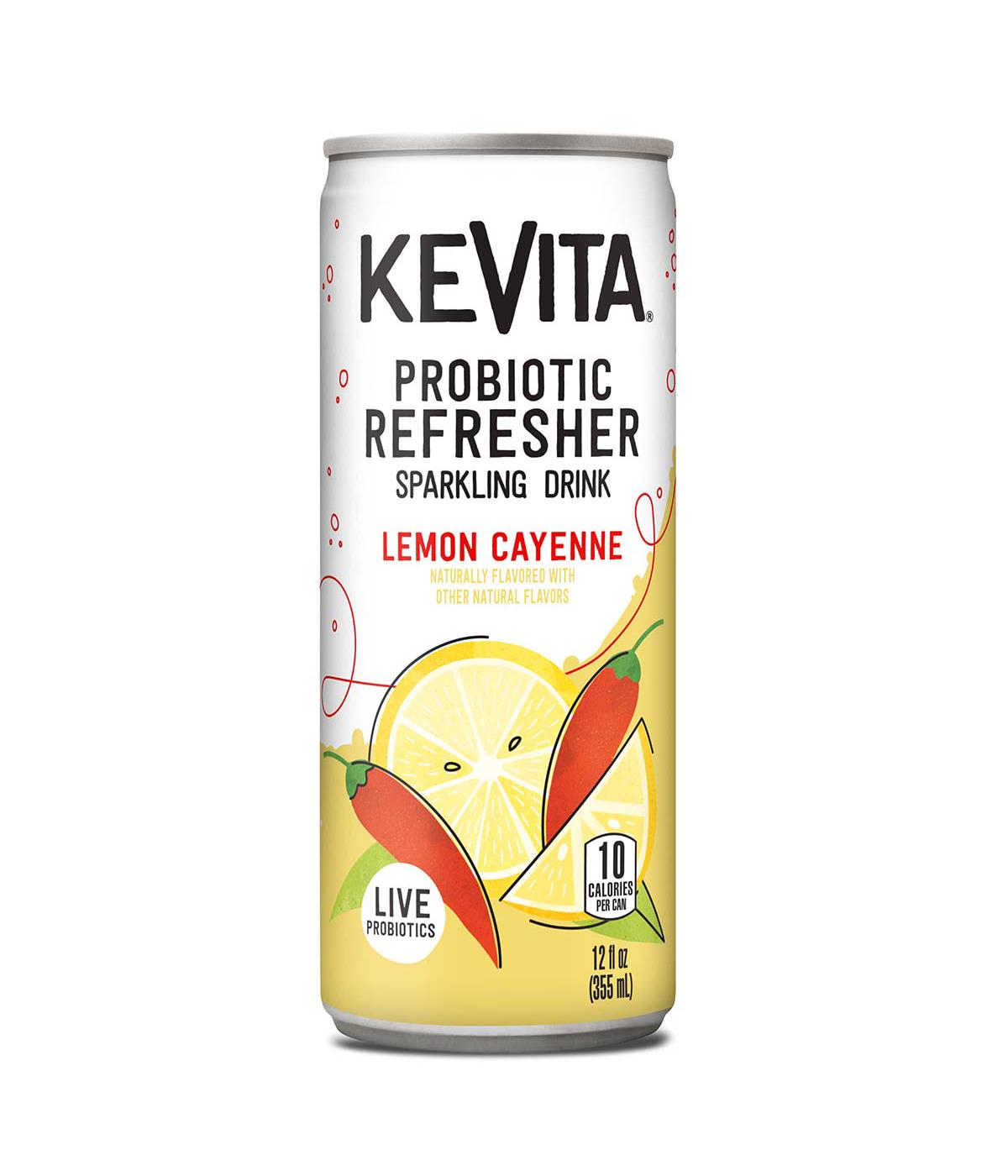 KeVita Probiotic Refresher Sparking Lemon Cayenne Drink; image 1 of 4