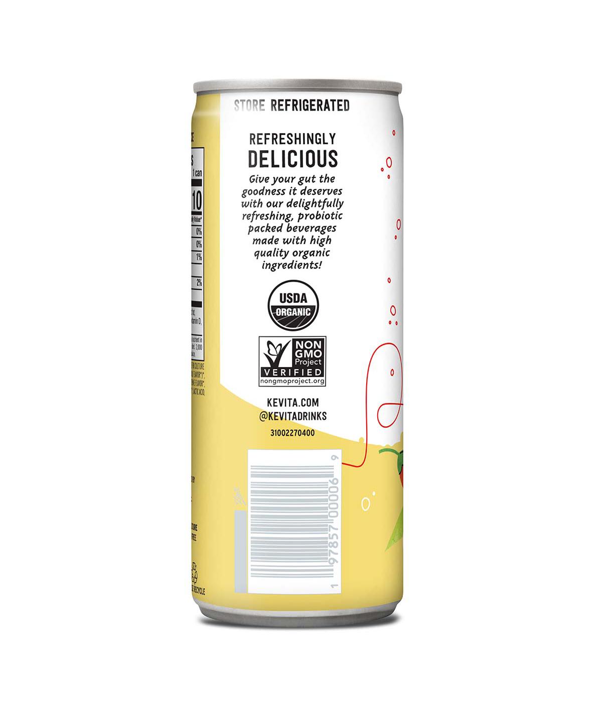 KeVita Probiotic Refresher Sparking Lemon Cayenne Drink; image 2 of 4