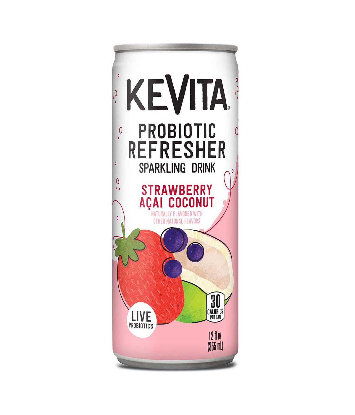 KeVita Strawberry Acai Coconut Probiotic Refresher Sparkling Drink; image 1 of 4