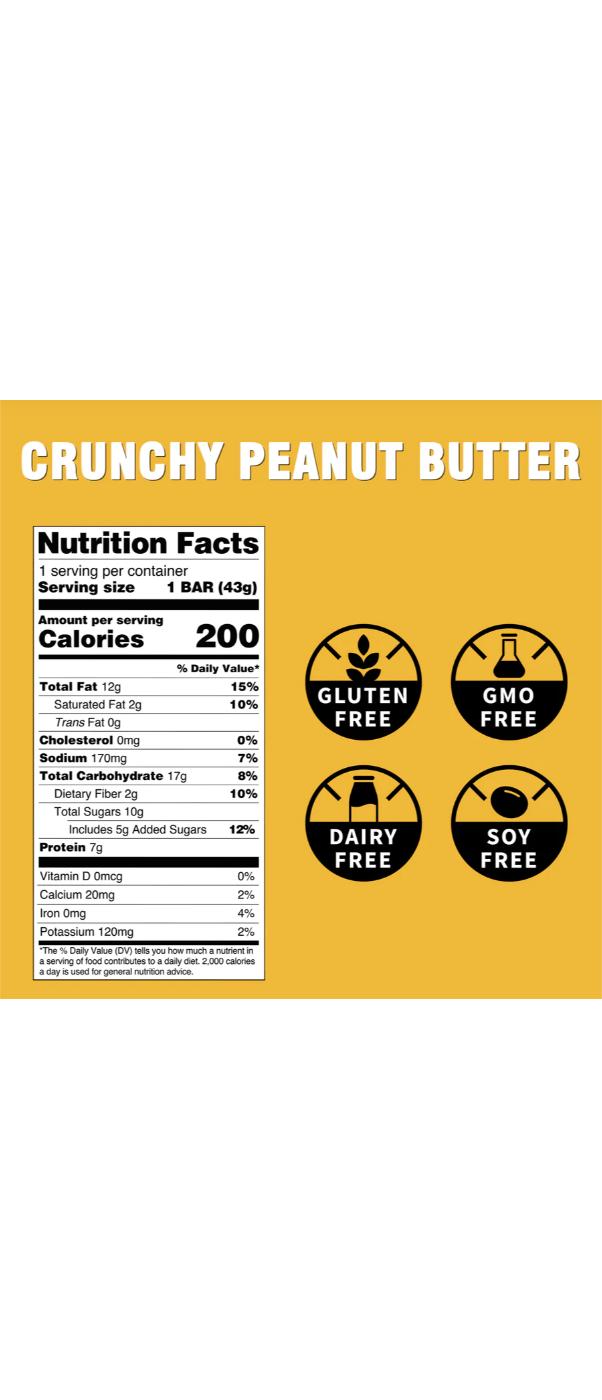 Kize Crunchy Peanut Butter Bar; image 2 of 2