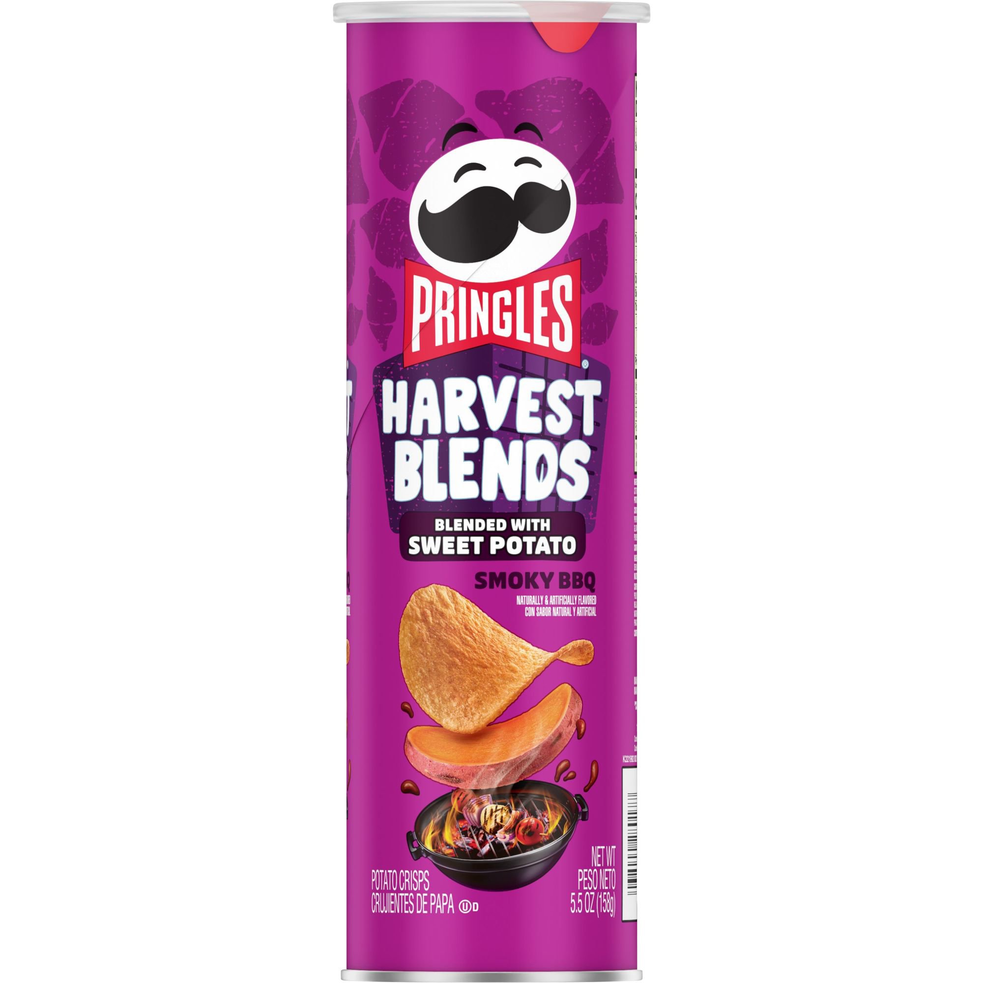 Pringles Harvest Blends Smoky BBQ Potato Crisps Chips - Shop Chips at H-E-B