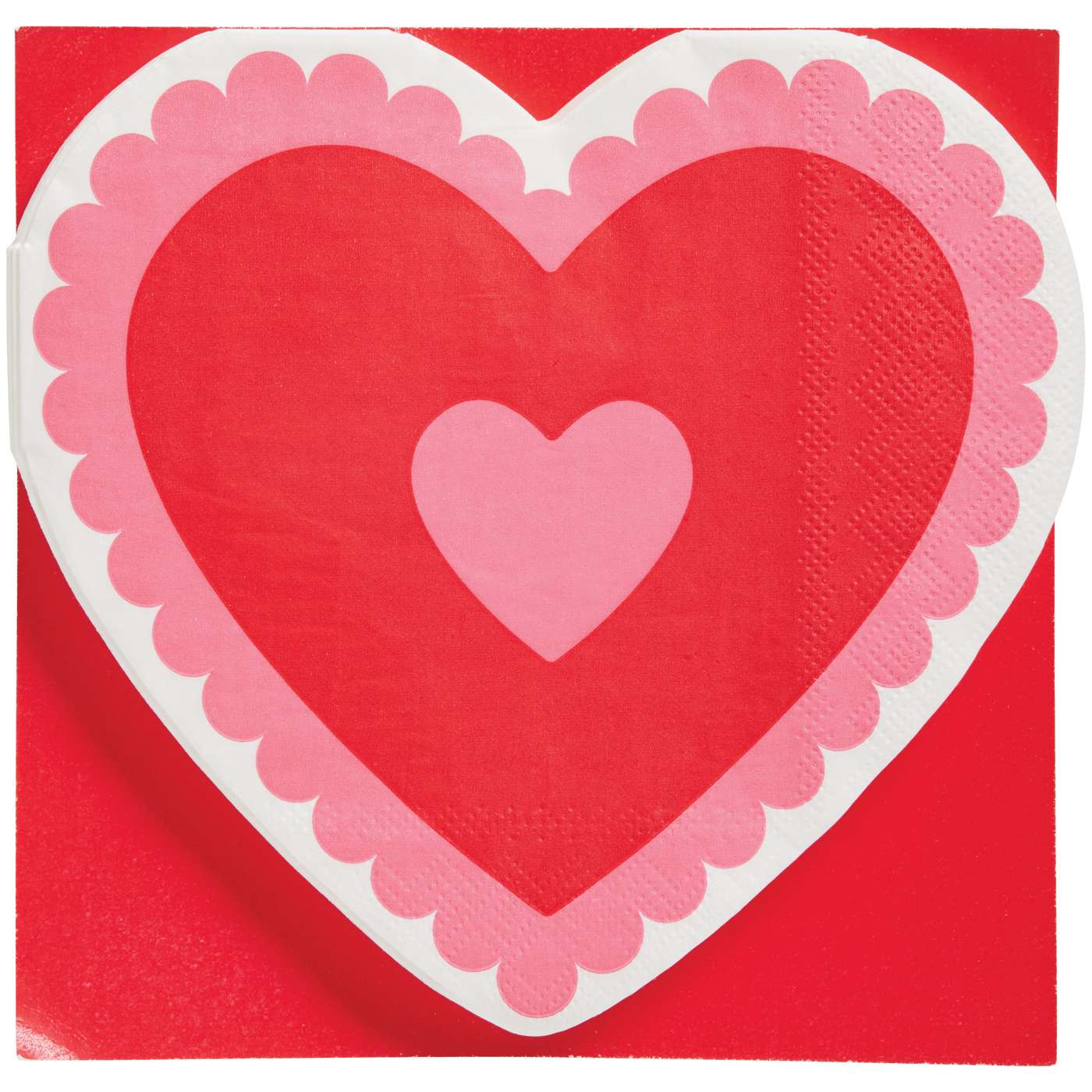 Destination Holiday Heart Shaped Valentine's Napkin - Be Mine; image 1 of 2