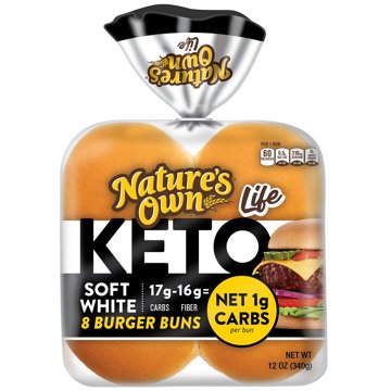 Nature's Own Keto Burger Buns, 8 ct