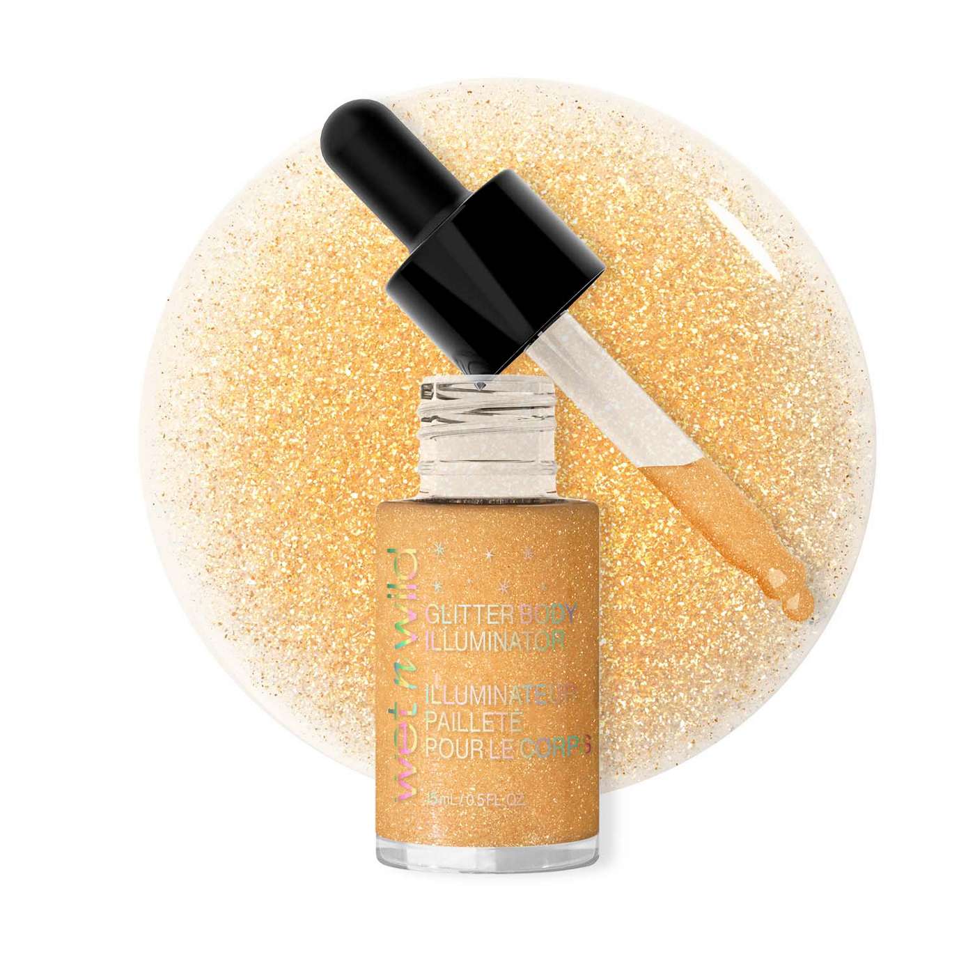 Wet n Wild Glow Body Glitter Illuminator - Fountain Of Gold; image 3 of 4