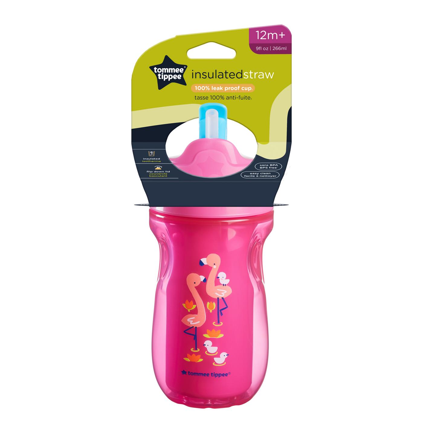 Tommee Tippee Insulated Straw Cup - Assorted Colors; image 3 of 4