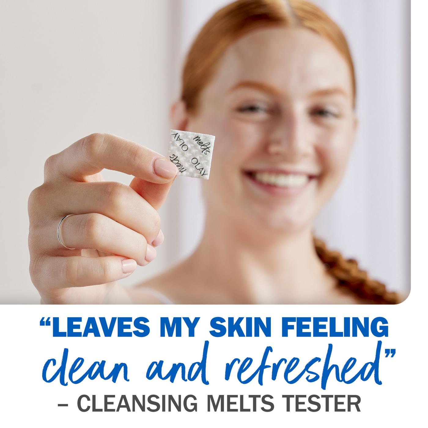 Olay Cleansing Melts +Hyaluronic Daily Facial Cleanser; image 4 of 5