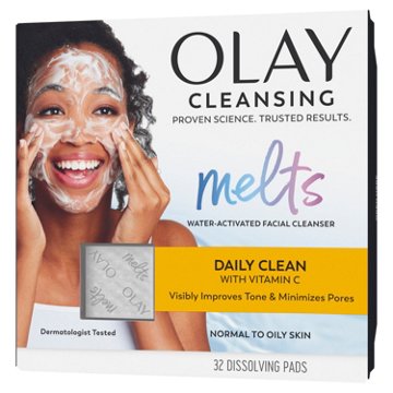 Olay Cleansing Melts + Vitamin C Face Cleanser