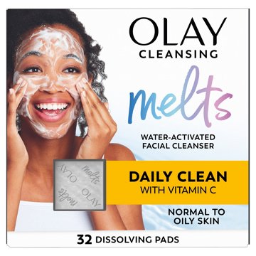 Olay Cleansing Melts + Vitamin C Face Cleanser