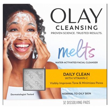 Olay Cleansing Melts + Vitamin C Face Cleanser