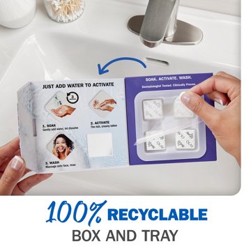 Olay Cleansing Melts + Hyaluronic Face Cleanser, Water-Activated Face Wash Cleans, Tones, and Refreshes Skin