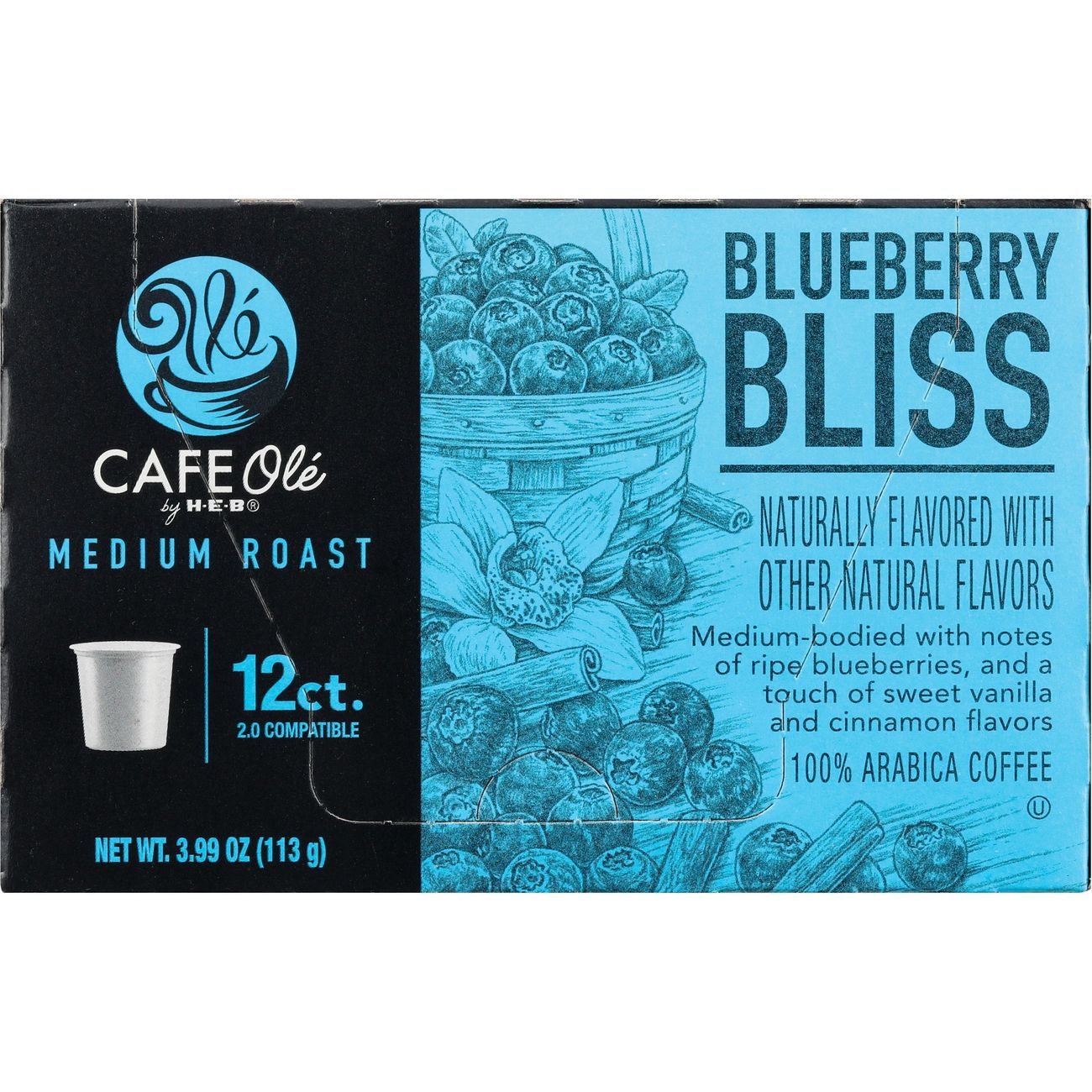 CAFE Olé by H-E-B Medium Roast Blueberry Bliss Coffee Single Serve