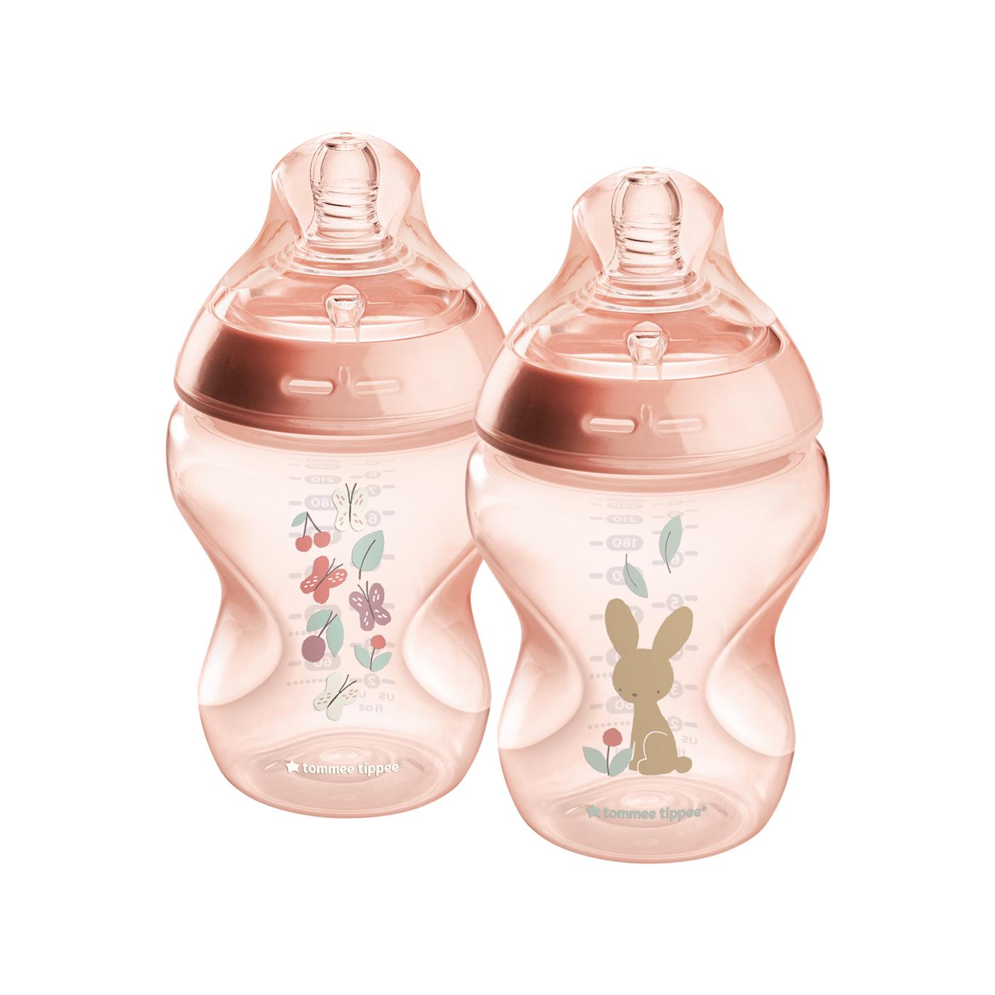 Tommee Tippee Natural Start Anti-Colic Bottles - Rose; image 2 of 2